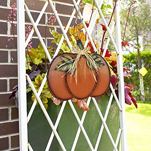 Wood Hanging Pumpkin Sign Fall Decor Rustic Welcome Sign - Pumpkin B