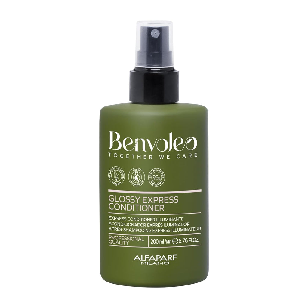ALFAPARF MILANO Benvoleo Glossy Conditioner - Vegan, Sustainable Formula for Dull Hair - 6.76 FL. Oz.