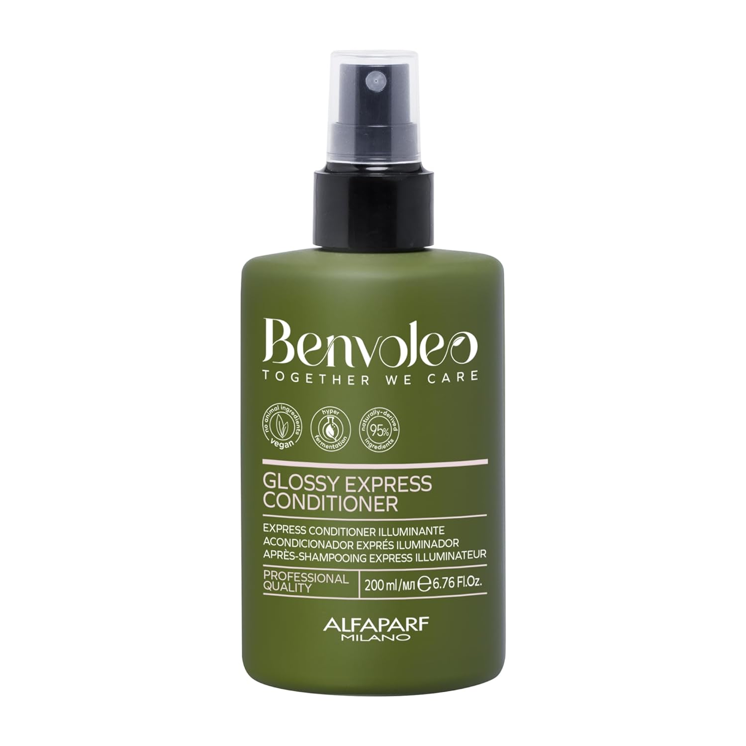 ALFAPARF MILANO Benvoleo Glossy Conditioner - Vegan, Sustainable Formula for Dull Hair - 6.76 FL. Oz.
