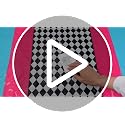 Pink Teal Checkered Wonderland Tablecloth Set - 3 Pieces, 54x108 Inches