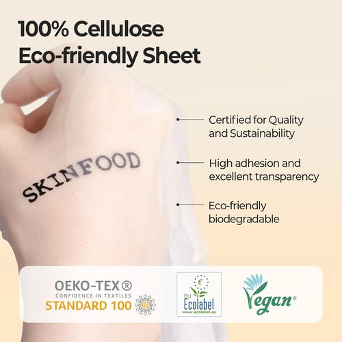 SKINFOOD Carrot Carotene Daily Sheet Mask - Quick Hydration & Soothing for Dry Skin | 30 Pack