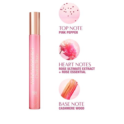 Charlotte Tilbury Love Frequency Eau De Parfum - Pheromone-Infused Floral Fragrance | Long-Lasting Patchouli, Musk & Rose Notes