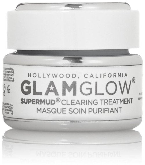 GlamGlow SuperMud Clearing Treatment Masque - Deep Cleansing Formula | 1.2 Oz White
