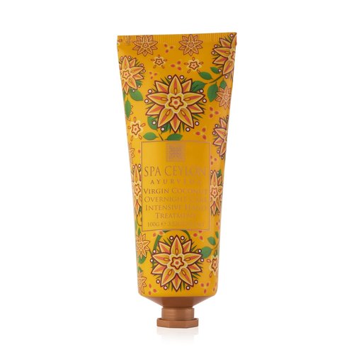 SPA CEYLON Virgin Coconut Overnight Care Hand Treatment - Travel Size Lotion for Dry Skin Repair