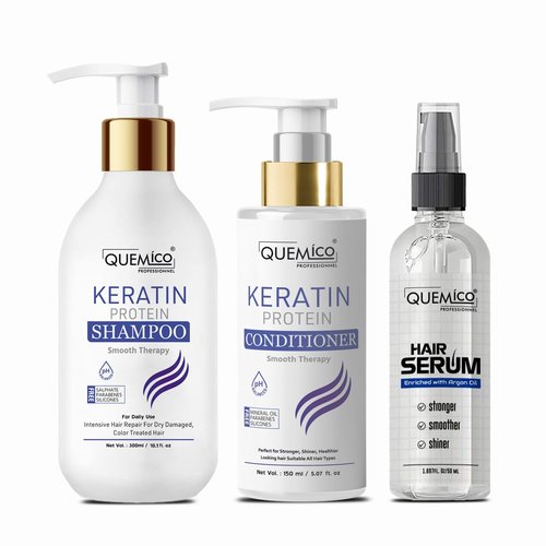 Keratin Shampoo and Conditioner Set - Nourishing Serum for Dry & Frizzy Hair | Sulfate-Free, Argan Oil Enriched | 16.9 fl. oz