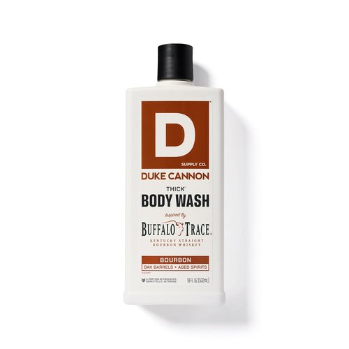 Duke Cannon Supply Co. Thick Body Wash - 3X Thicker, Mineral-Enriched Cleansing Gel - Big American Bourbon (18 oz)