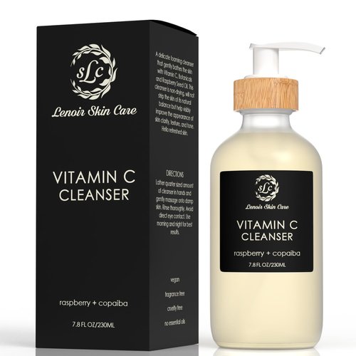 Lenoir Skin Care Vitamin C Cleanser (7.8 fl.oz/230ml) | Non Drying Facial Cleanser | Clean Skincare Solution | Natural & Gentle Face Cleanser for Men and Women | For All Skin Types | Luxury Collection