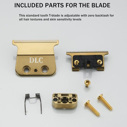 BaBylissPRO Replacement DLC 2.0 Blades - Compatible with FX787 & FX726 Trimmers, Gold Finish