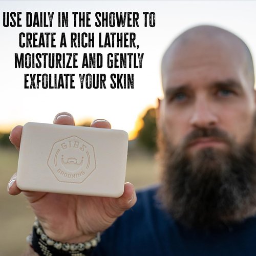 GIBS 7oz Bar Soap - Long Lasting Cleansing & Moisturizing Formula for Healthy Skin