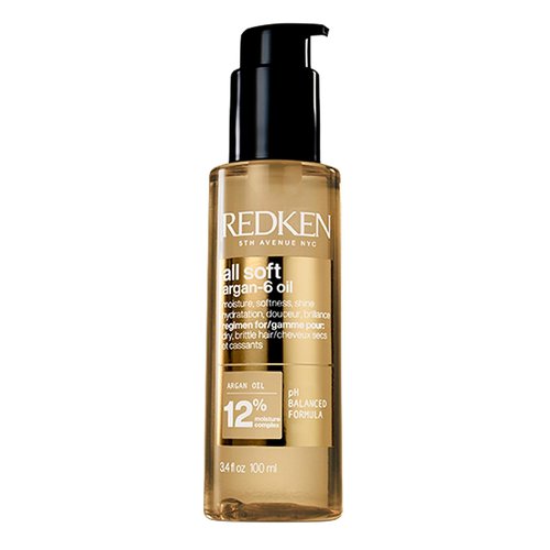 Redken All Soft Argan-6 Oil Treatment - Deep Conditioning for Dry Hair, Adds Softness & Shine