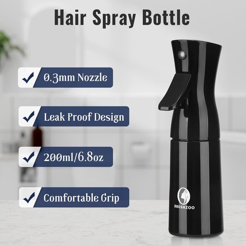 Skiennix Hair Brush Set - Detangler Brush for Natural Curly Hair | Includes Styling Spray Bottle