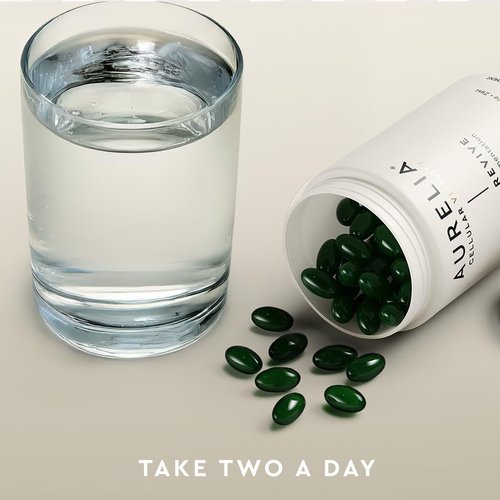 AURELIA Hair Revive - Advanced Cellular Anti-Aging Supplement for Fuller, Healthier Hair | With Zinc & Resveratrol