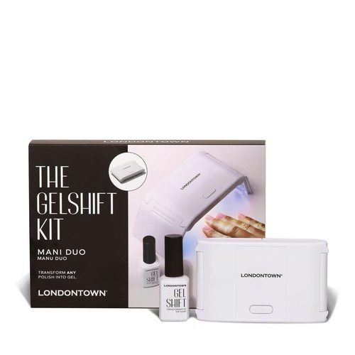 LONDONTOWN GelShift Top Coat - Transformative UV Gel Nail Polish with Foldable UV Lamp Set | Quick Curing