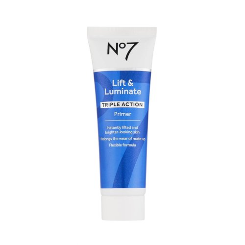 No7 Lift & Luminate Primer - Hydrating Niacinamide Formula for Smooth Makeup Base & Radiant Glow (30ml)