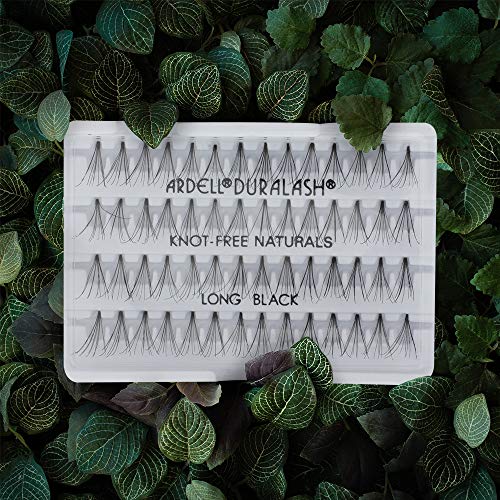 Individual False Eyelashes Long Black 4 Pack - Natural Look DIY Clusters