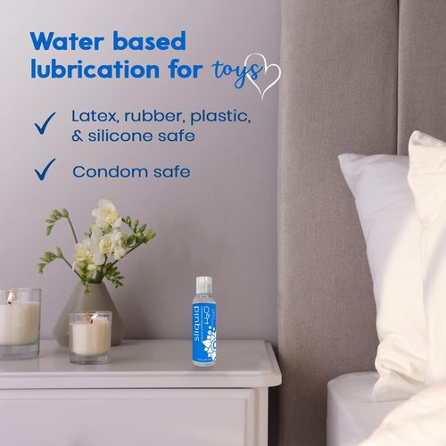Sliquid H2O Water-Based Lubricant - Natural, Glycerin-Free Personal Lube | 2 Oz Clear & Unscented