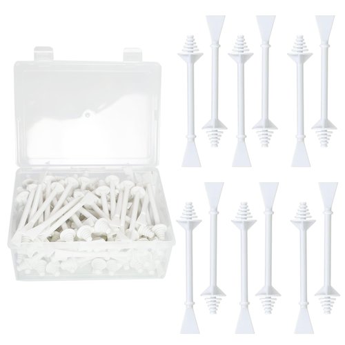 Nose Wax Sticks, 80Pcs Hair Wax Applicator with Disposable Spatulas for Nostril Cleaning, Ear Face Hair Removal for Men Women, Painless