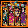 Day of the Dead Decorations Set with LED Banners & Marigolds - Halloween Festival Decor