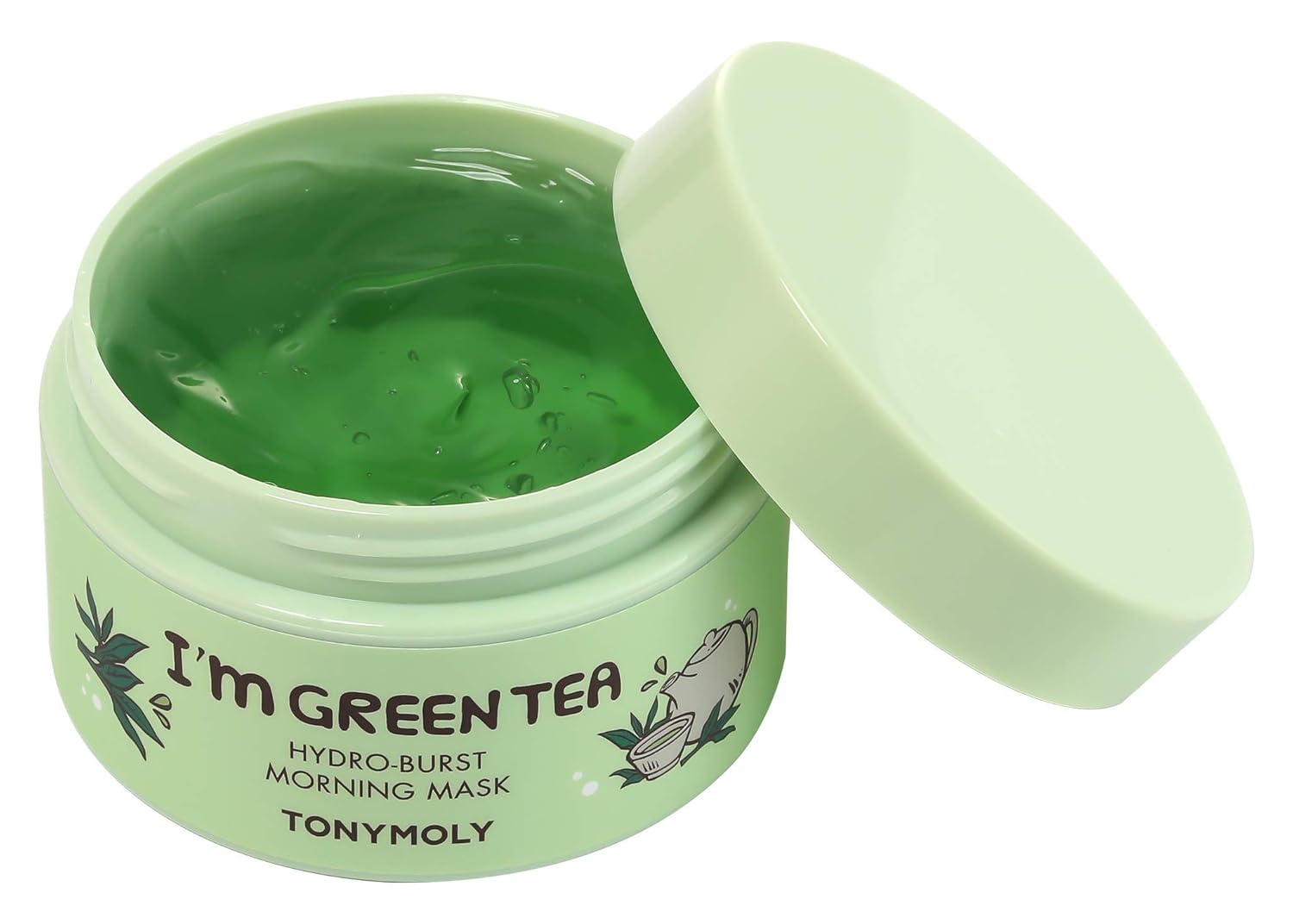 TONYMOLY I’m Green Tea Hydro Burst Morning Mask - Refreshing Gel for Dull Skin - Hydrating with Green Tea & Bamboo Extracts