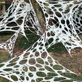 DIY Outdoor Spider Web Decoration 26.9X12.46ft Halloween Cobweb Netting - Stretchy Webbing for Haunted House & Yard Decor