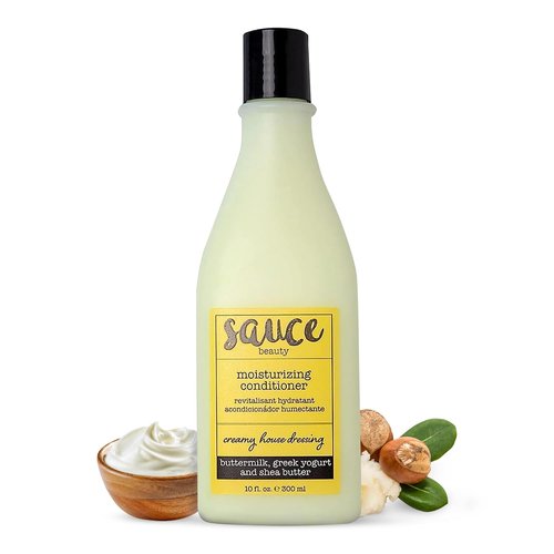 Sauce Beauty Creamy House Dressing Hair Conditioner - Frizz Control for Curly Hair (10 Fl Oz) | Moisturizing with Shea Butter & Greek Yogurt