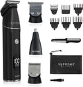 Supreme Trimmer All-in-One Waterproof Multigroomer for Men - Rechargeable Beard, Body & Nose Hair Kit | SMG3030