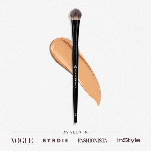 BK BEAUTY - NIKKI LA ROSE N16 PRO CONCEALER BRUSH – Precision Blending for Under-Eye & Spot Concealing, Flawless Coverage Without Streaks