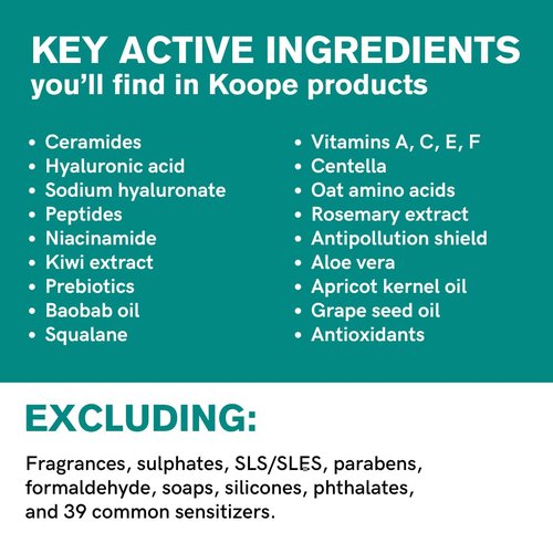 Koope Gel Face Wash - Gentle pH Balanced Facial Cleanser for All Skin Types | 5.0 FL OZ, Vegan Formula