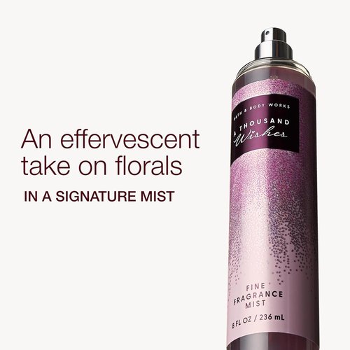 Bath & Body Works A Thousand Wishes Fine Fragrance Mist - Long-Lasting Body Spray with Sparkling Prosecco & Peony, 8 fl oz