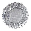 8-Inch Silver Rectangular Paper Doilies - Disposable Lace Tableware, 250 Sheets - Party & Wedding Decor (Variation: Round)