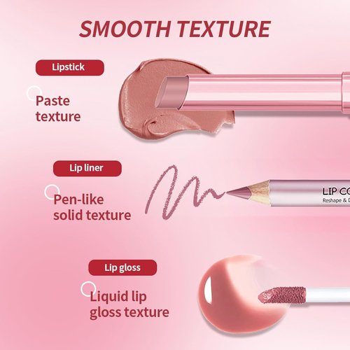 Regine Switzerland Matte Liquid Lipstick Set - Long Lasting Hydrating Lip Balm & Liner | 3PCS Non-Sticky, Waterproof