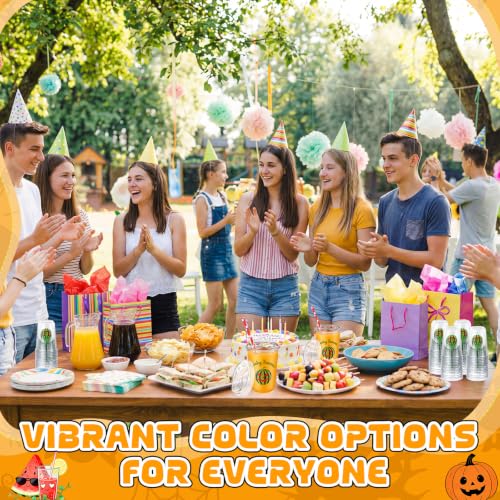 50 Set 16oz Watermelon Jack O Lantern Cups for Summer Halloween Party - Spooky Drinkware