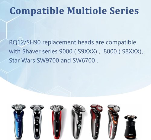 Philips Norelco SH90 Replacement Shaver Head - Double Precision Blades for S9000 Prestige & S8000 Series | 1 Pack