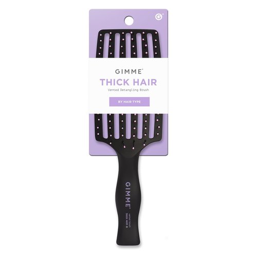 Gimme Beauty Vented Detangling Brush - Quick-Dry, Heat-Resistant Design for Healthy Hair - Ideal for Thick or Thin Locks