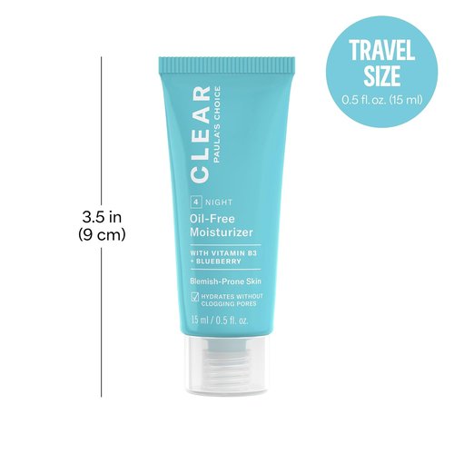 Paula's Choice CLEAR Oil-Free Face Moisturizer - Lightweight Acne-Prone Skin Cream with Hyaluronic Acid & Niacinamide