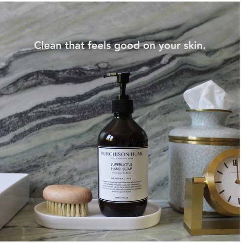 Murchison-Hume Original Fig Hand Soap - Plant-Based Formula with Elegant Refillable Pump | 16 fl oz