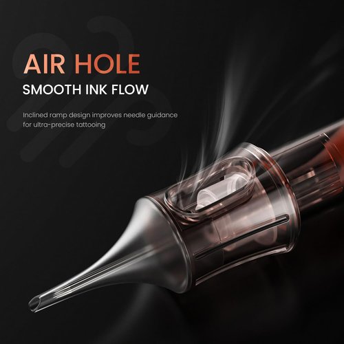 50 Assorted Tattoo Cartridge Needles Mixed Size #10 Bugpin Round Liner Shader - 15 Pcs each of 3RL, 5RL - 10 Pcs 7RL - 5 Pcs each of 3RS, 7RS Pro Disposable Membrane Tattoo Needles