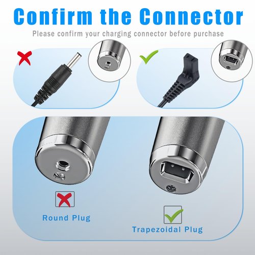 5V Power Adapter Charger for Wahl Trimmer SS2L, WSS3L, 5616L, 5701, 9818A, 9818-5001, 9870, 9884L2, 9896, 9899, Replacement Charger Cord Fit 9864 Stainless Steel Lithium Ion 2.0+ Beard Trimmer