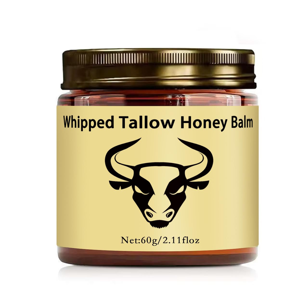 WAESKI Beef Tallow for Skin - Whipped Tallow Honey Balm, Lavender, Deep Moisturization, Natural Hydrating Cream, Relief for Dry & Sensitive Skin 2.11oz
