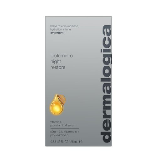 Dermalogica BioLumin-C Night Restore Serum - Vitamin C for Overnight Hydration & Barrier Repair | 0.85 fl oz