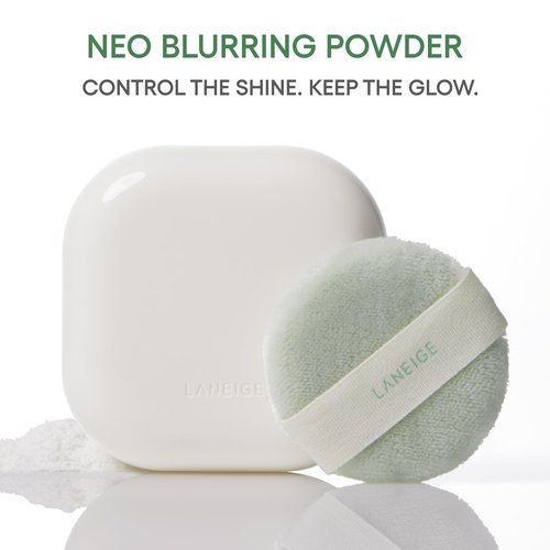 LANEIGE Neo Powder & Keychain Bundle: Viral K-Beauty Blurring Powder & Travel-Friendly Keyring for On-the-Go Touch-Ups