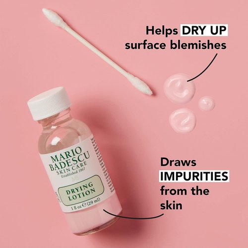 Mario Badescu Drying Lotion & HOCl Facial Spray Bundle - Blemish Treatment with Salicylic Acid & Sulfur | Soothes, Hydrates & Reduces Redness