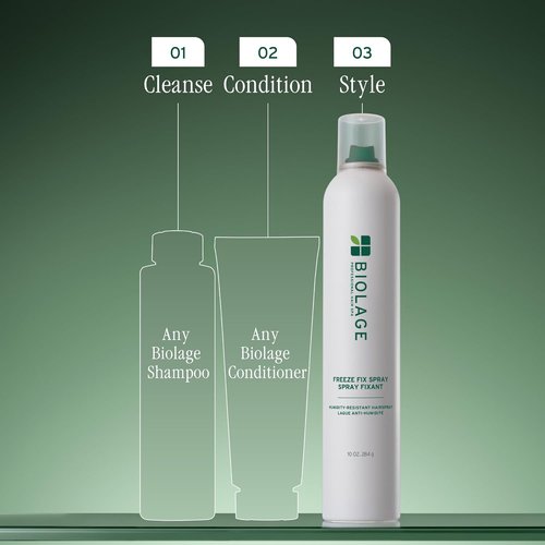 Biolage Freeze Fix Hairspray - Humidity-Resistant, Fast-Drying, Strong Hold for All Hair Types | Vegan & Paraben-Free