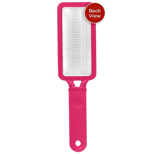 Microplane Colossal Foot File - Original Stainless Steel Callus Remover & Gentle Foot Scrubber | Pink Pedicure Tool