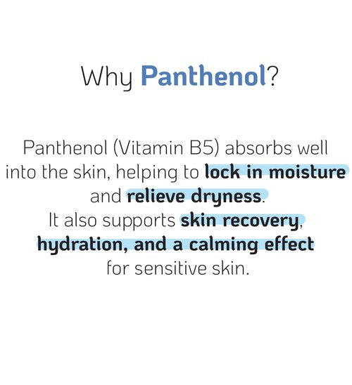 High-Potency Pure D-Panthenol for Intensive Hydration, Calming, and Skin Barrier Recovery with Only a Drop in Your Skincare and Haircare Routine 33g 1Fl Oz