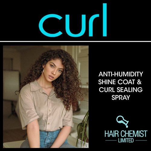 Hair Chemist CURL Anti-Humidity Shine Coat - Curl Sealing Spray, 8 oz (Pack of 2)