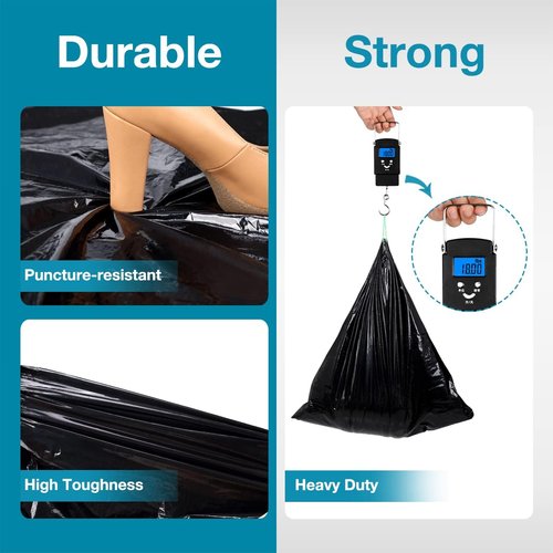 TRIPTIPS Portable Toilet Bags - Leak-Proof 8 Gallon Camping Waste Bags | Ideal for Hiking & Travel