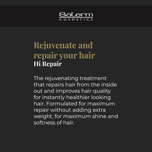 Salerm Texturizing Hair Serum - Hi Repair Formula for Damaged Hair - 100 ml | Rejuvenates & Adds Shine