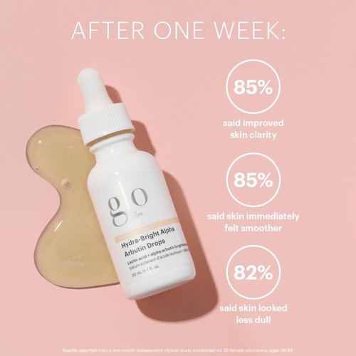 Glo Skin Beauty Hydra-Bright Alpha Arbutin Drops - Smoothing & Brightening Serum for Radiant Skin