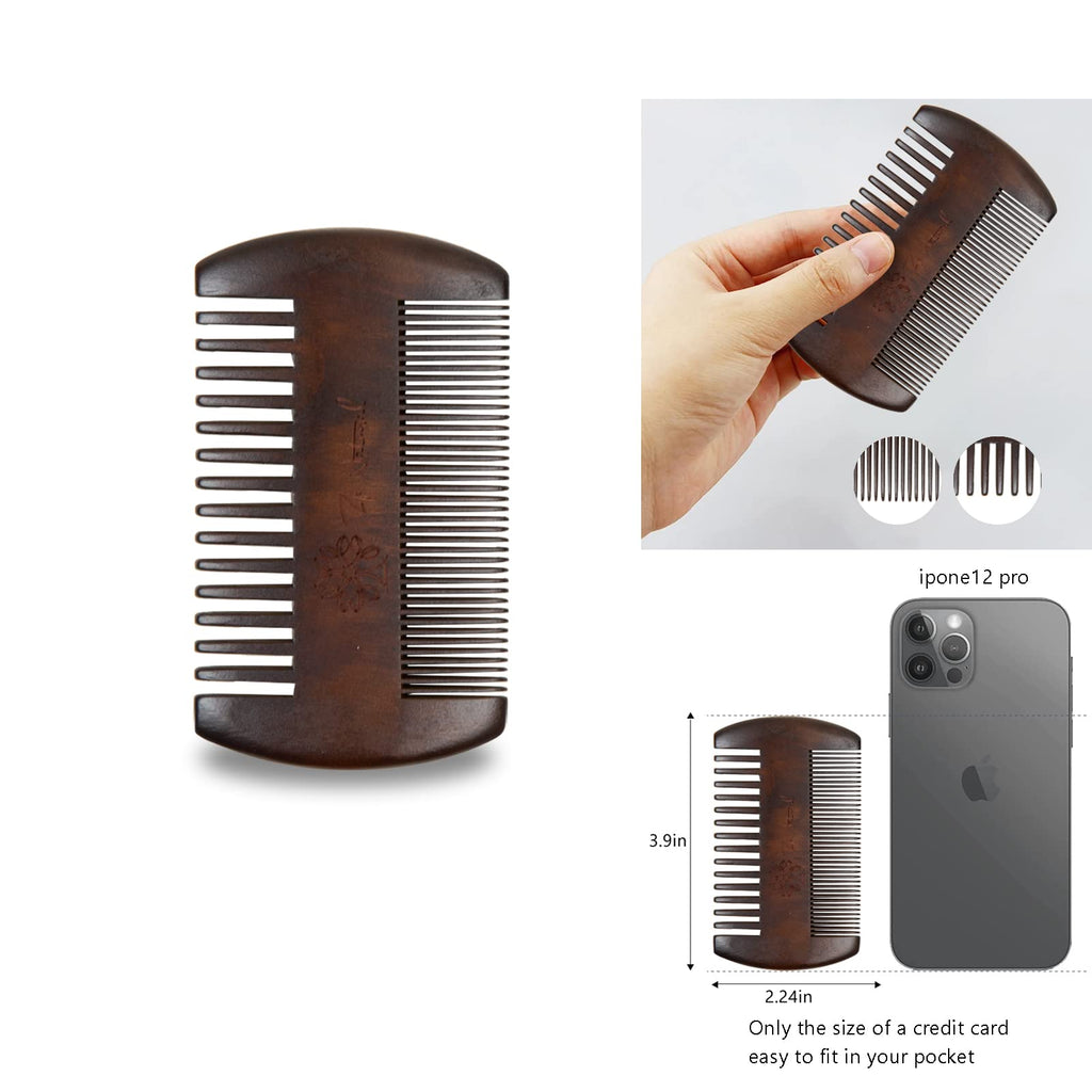 ZP Natural Beard Grooming Kit For Men - European Vintage Style w/Beard Comb, Beard Brush, Beard Bar - Focusing On Men's Beard Care, Mastering The Beards Of Men All Over The World